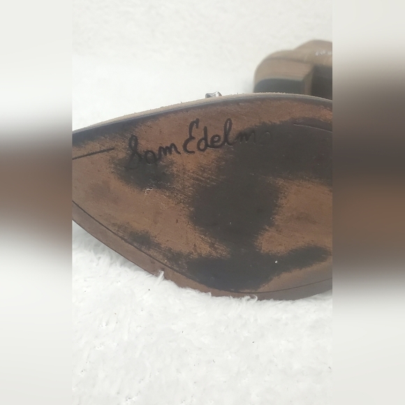 Sam Edelman Bootie Women Size 7M Taupe Studded Point-toe - Picture 15 of 16